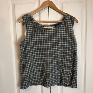 Plaid Cotton Tank